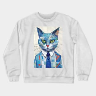 Abstract Cat 5 Crewneck Sweatshirt